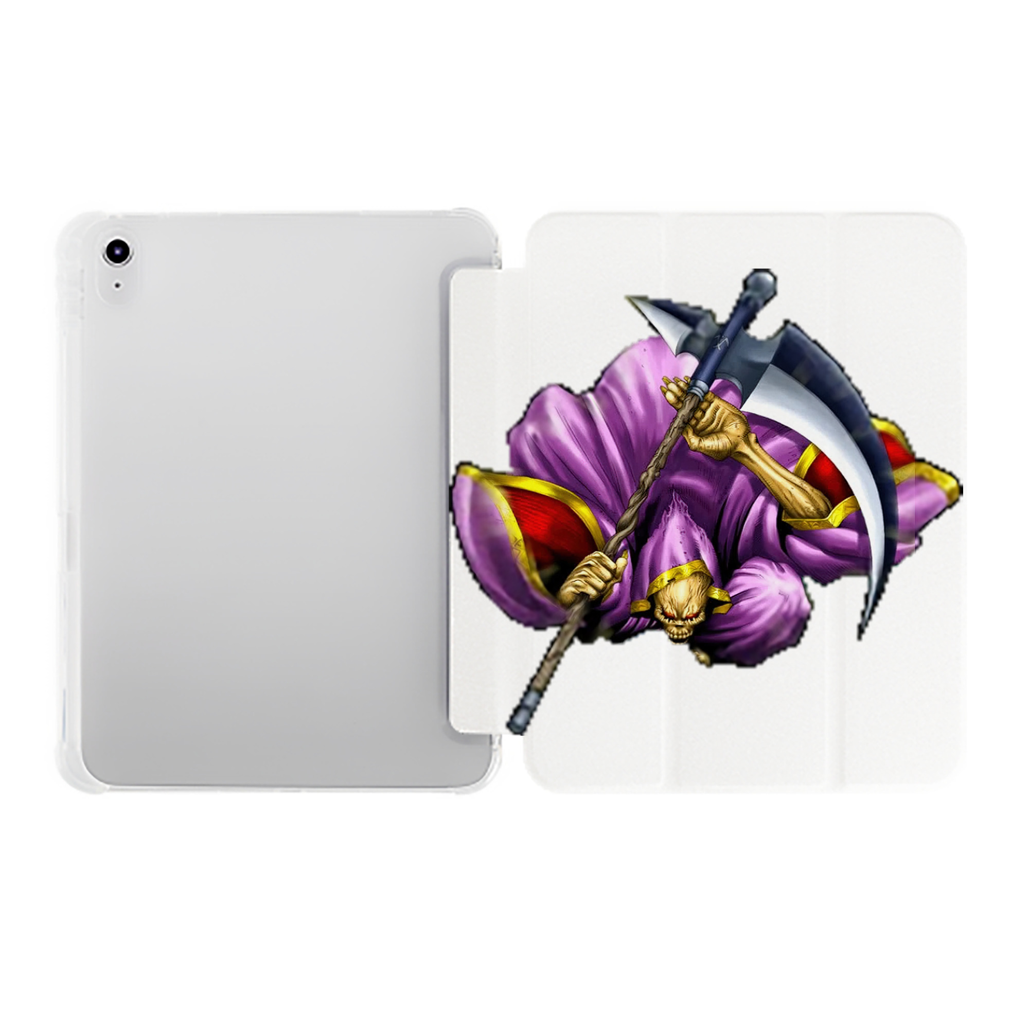 （画像用） 遊☆戯☆王 Yu-Gi-Oh! IPad ケース ペン収納付き 三つ折りスタンド PUレザー×シリコン 対応機種9.5/10.5/10.9インチ